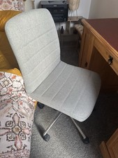 Loft Office Chair - Fabric, Grey, Chrome Base, Adjustable Height