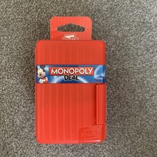 Disney Monopoly Deal Shuffle Hard Red Case Card Game 2015 100% Complete