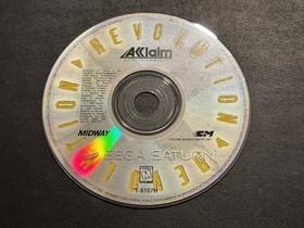 Revolution X (Sega Saturn, 1997) CIB Complete with Reg Card Authentic Tested!