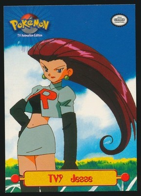TV9 JESSE TEAM ROCKET 1999 Topps Pokemon TV Series 1 BLUE LOGO