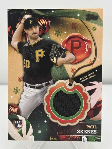 2024 Topps Holiday Mega Baseball Paul Skenes #RC-PS Player-worn memorabilia RC