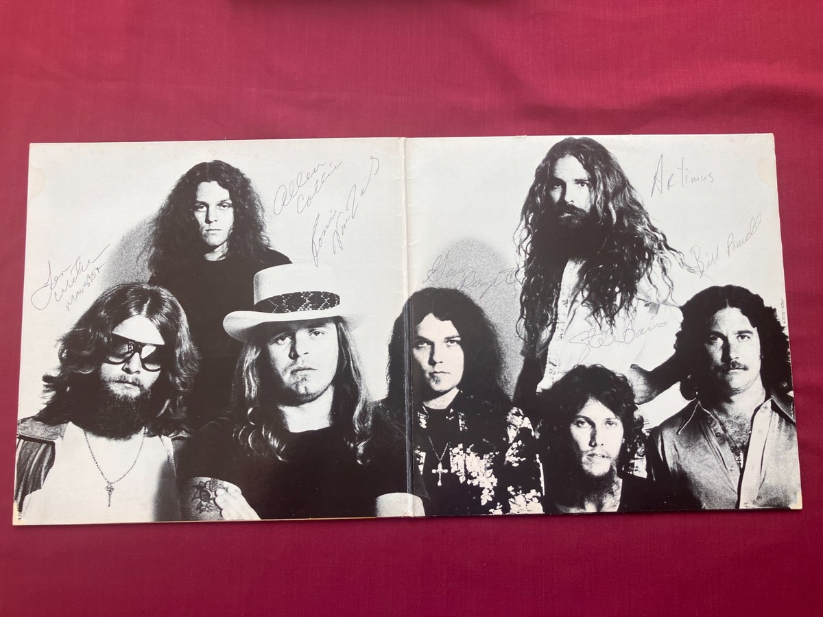 Lynyrd Skynyrd Ronnie Van Zant & Entire Band Autographed Street