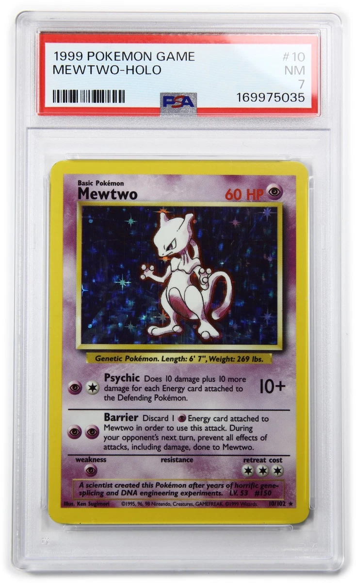Mewtwo Pokémon TCG Individual Trading Card Games Base Set in