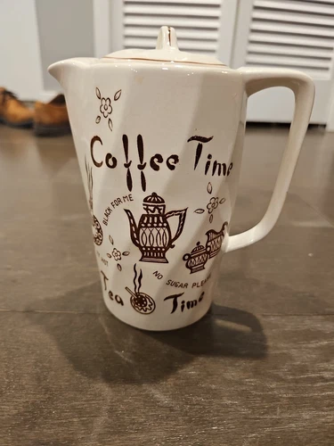 Vintage Mid Century Tilso Coffee Time Musical Coffee Server Made in Japan