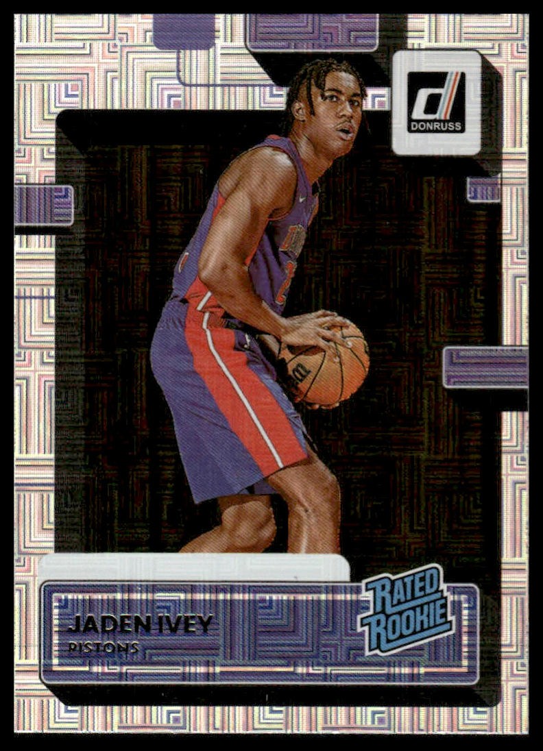 2022-23 Donruss #205 Jaden Ivey Rookie Choice Detroit Pistons