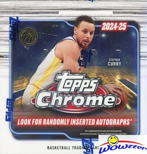 2024/25 Topps Chrome Basketball Factory Sealed MEGA Box-10 BLUE REFRACTORS!
