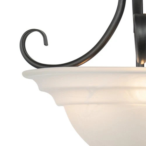 Vaxcel Lighting CF65353 Babylon 3 Light Semi-Flush Indoor Ceiling - Bronze - Picture 2 of 11