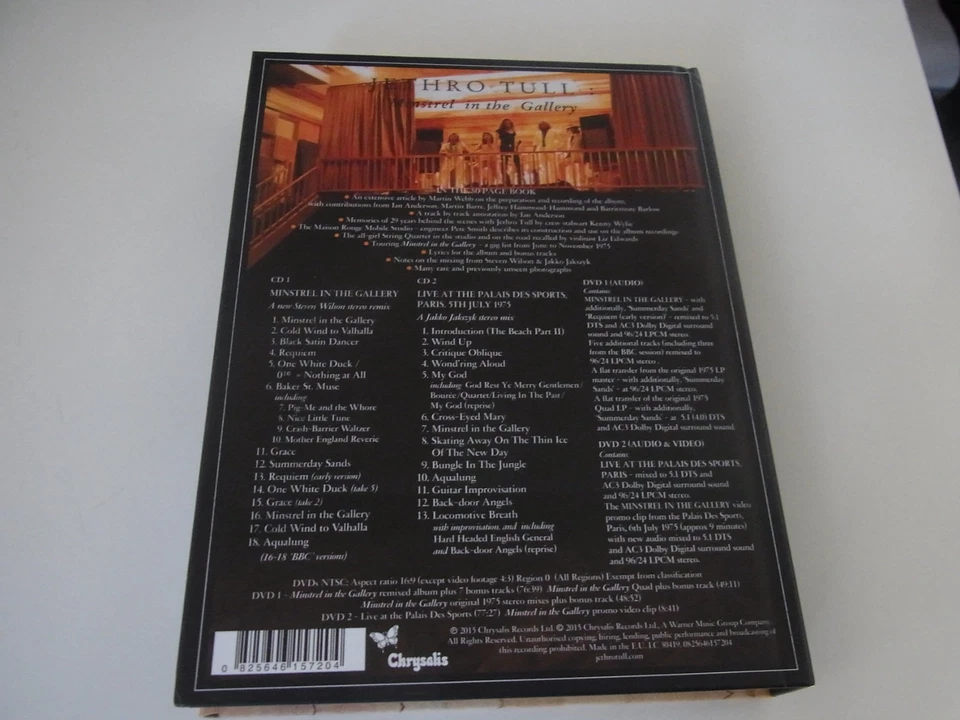 Jethro Tull  Minstrel in the Gallery    2 CD +  2 DVD 40 th  La Grande Edition - Bild 2 von 4