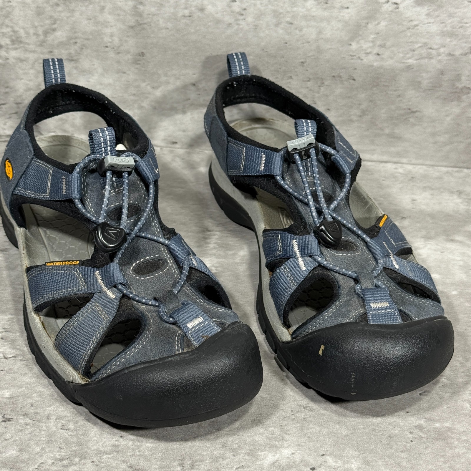 Sandali da trekking KEEN blu punta chiusa coulisse impermeabili donna taglia 8 5