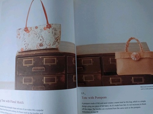 Handmade Bags In Natural Fabrics 60 Designs English Edition Emiko Takahashi VGC - Picture 12 of 21