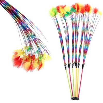 Kitten Toys Interactive Cat Fishing Rod Teaser Stick