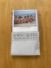 Vintage North Carolina Official Highway Road Map Travel Folded Brochure USA