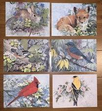 Birds & Nature Note Cards By Artist T. Politowicz H (Heires) Set Of 6