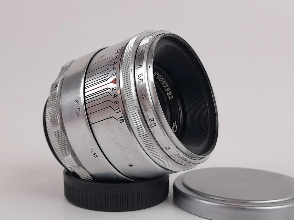 KMZ HELIOS 44 F/2 58mm #0057922 Early RARE SILVER 13 blades Biotar Designed LENS - Image 4 of 4