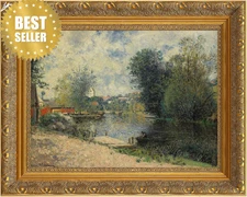 24x36 Gold Ornate Wood Canvas Frame 2.4in Wide for Paintings Wall Decor