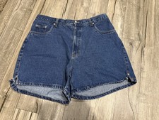Bill Blass / 90s Vintage MOM 100 Cotton High Waisted Denim Jean Shorts Size 16