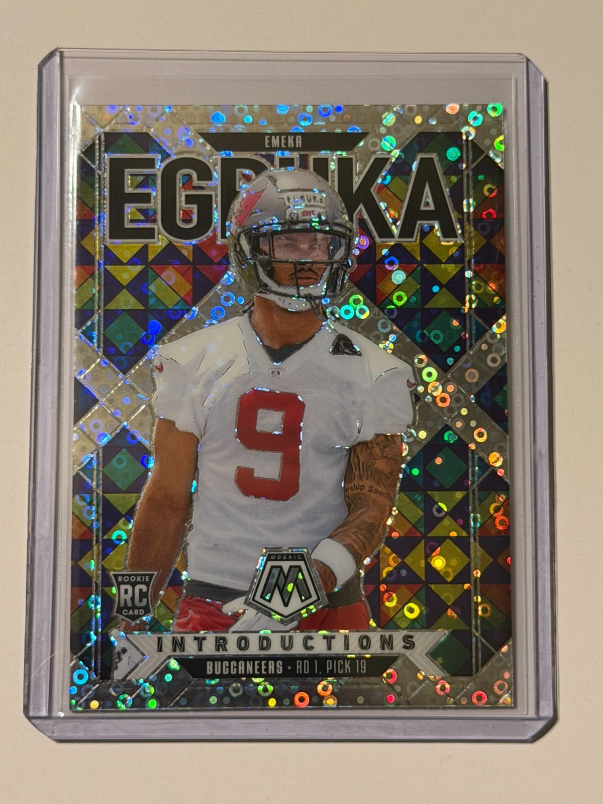 2025 Mosaic No Huddle Emeka Egbuka Introductions #1 RC Disco Prizm