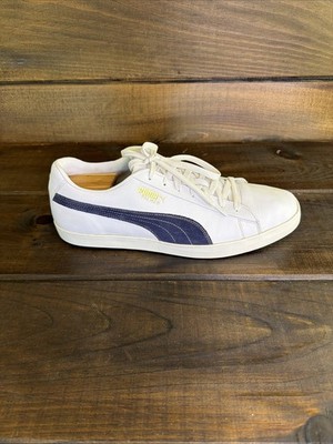PUMA x Arnold Palmer Fusion Classic White Deep Navy Waterproof Golf Shoes Men 14