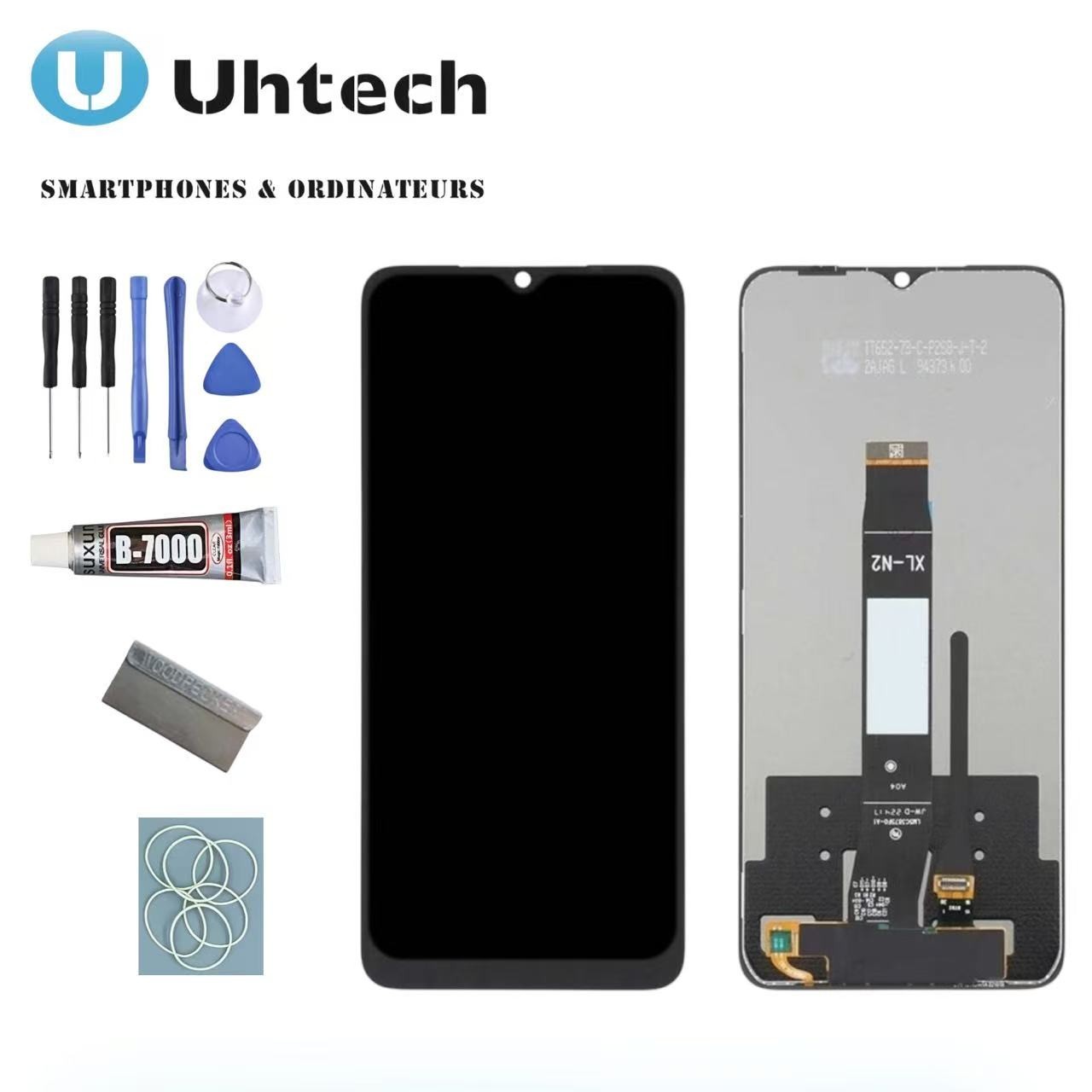 Écran pour Xiaomi Redmi A2 et A2 Plus 2023 noir de rechange LCD tactile sans châssis
