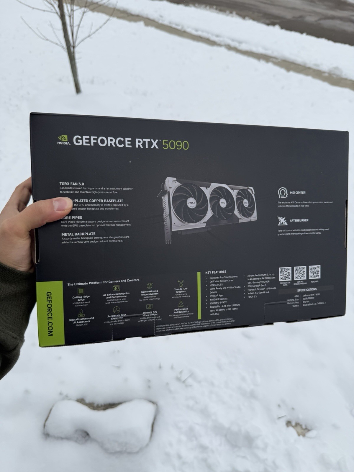 MSI GeForce RTX 5090 32GB VENTUS 3X OC Graphic Card