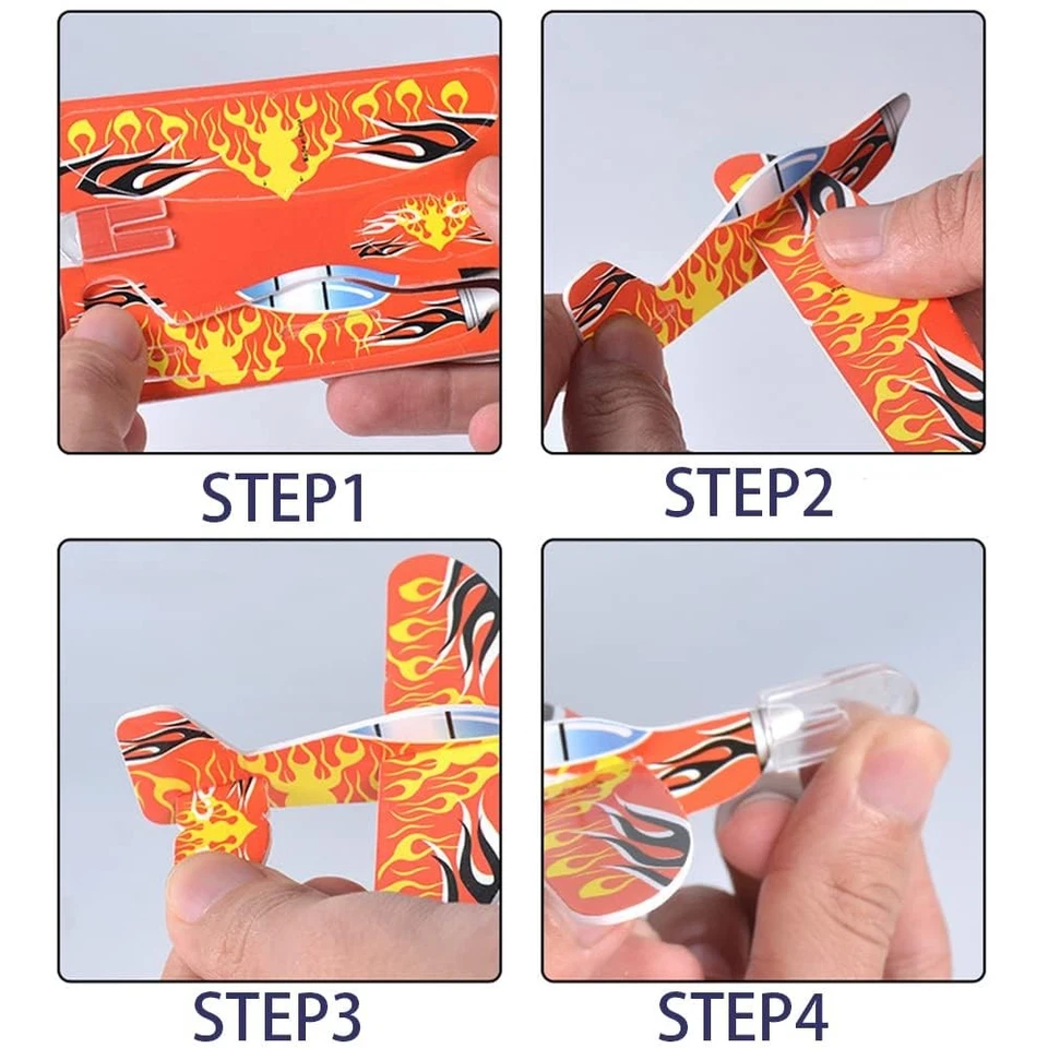 30 Pièces Avions en Mousse pour Enfants Mini et Léger Avion en Mousse Emballé... Foto 3 de 4