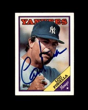 Lou Piniella Signed 1988 Topps New York Yankees Autograph