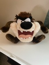 Vintage 1998 Taz Tasmanian Devil Plush Warner Bros Looney Tunes FREE SHIPPING