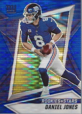2021 Rookies and Stars Blue Pulsar Prizm #82 Daniel Jones /50 - FB