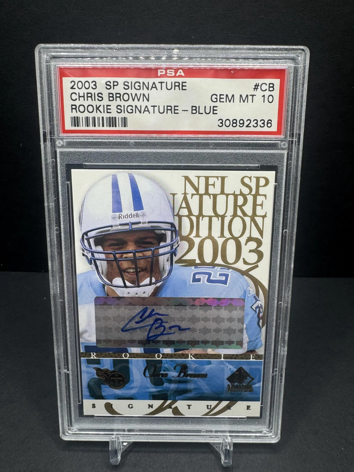 Chris Brown SP Signature Signature Edition #CB Rookie Signature-Blue