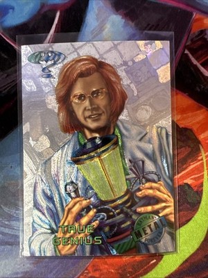 1995 Fleer Metal Batman Forever Silver Flasher True Genius #11