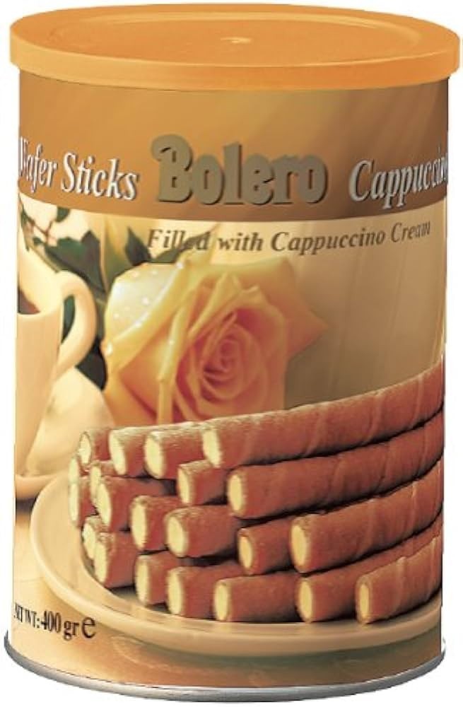 Bolero Cappuccino Wafer Sticks 400g - Pack of 3