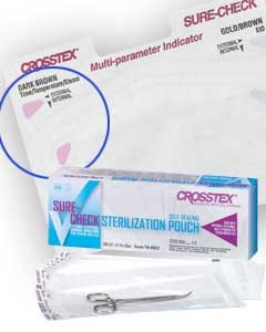 Sure-Check 7.50' x 13' Sterilization Pouch 200/Bx. Self-Sealing with Built-In 