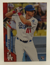Kyle Garlick 2020 Topps Mini On Demand RED #5/5 Los Angeles Dodgers Rookie Card