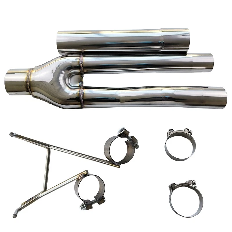 Stainless Steel Hemi Dual Exhaust Muffler Delete Fits 2009-2018 Dodge Ram 1500 Foto 3 de 4