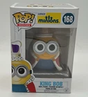 FUNKO POP! Movies Minions King Bob #168 Vinyl Figure NEW Fast Free Shipping!