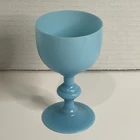 Portieux Vallerysthal Blue Opaline Liqueur/Cordial Glass VTG and Rare