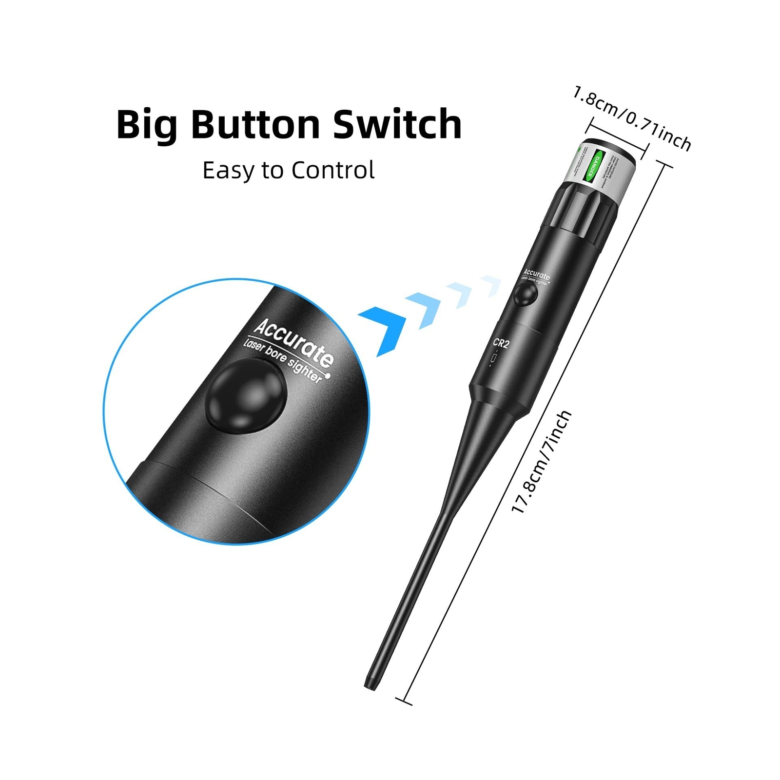 EZshoot Bore Sight Kit Bright Green or Red Dot BoreSighter with Big Button Sw... eBay