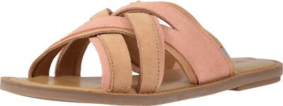 New with Box! TOMS Val Women s Suede Sandal   Coral Pink   Women s Sizes
