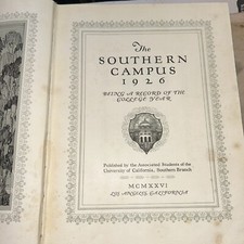 SOUTHERN CAMPUS UNIVERSITY OF  CALIFORNIA YEARBOOK 1926