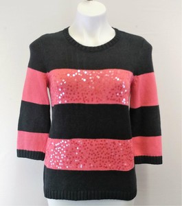 pink sequin sweater
