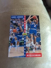 1992 Upper Deck 504 Lionel Simmons / Mitch Richmond ST  Sacramento Kings