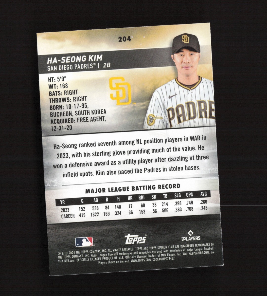 topps stadium club 2023ジョシュヤンサイン　25シリ topps stadium club 2023ジョシュヤンサイン 25シリ