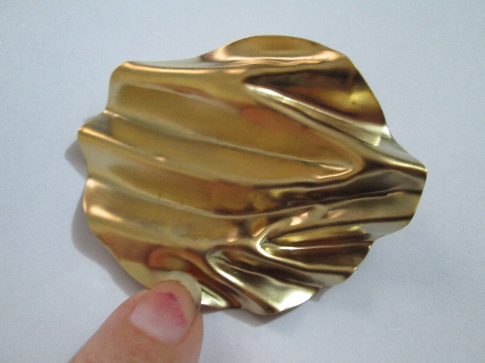 Vtg Abstract Modern Gold Tone Pin Brutalist Moder… - image 1