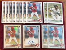 2021 Bowman Draft Chrome Autograph Jose Torres #CDA-JTO, Refractor, Chrome, Base