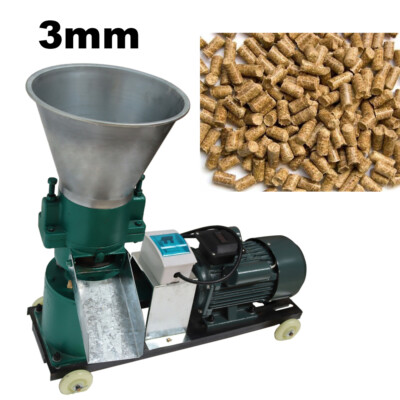 3mm Chicken Feed Pellet Mill Machine Farm Animal Feed Machine Fodder Press 220V