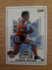 2001 Select Impact NRL Rugby League #107 Darren Senter (Wests Tigers)