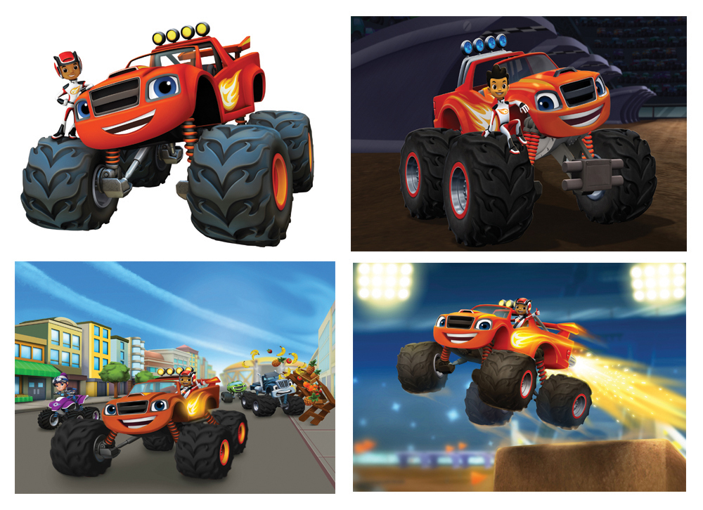 Blaze and the monster machines AJ Blaze POSTER ART PRINT 4 OPTIONS A4 ...