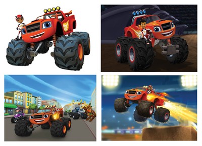 Blaze and the monster machines AJ Blaze POSTER ART PRINT 4 OPTIONS A4 ...