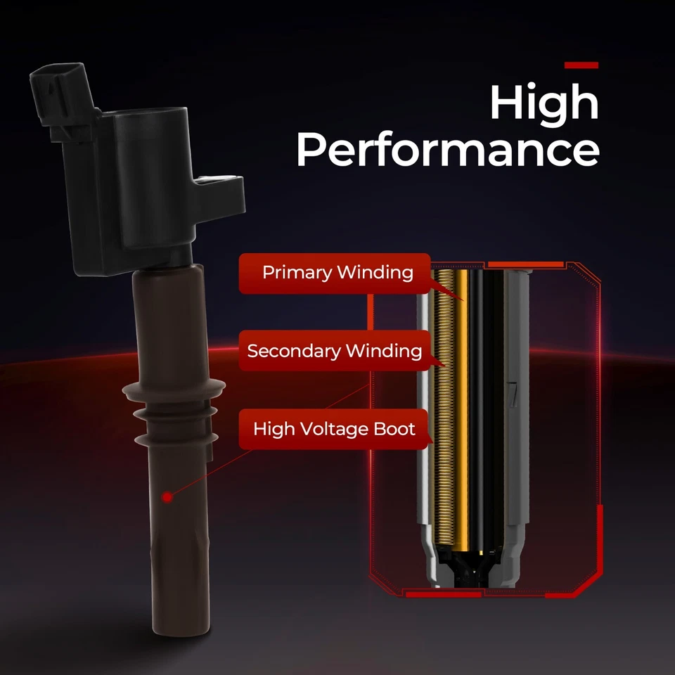 8x Kits de bobinas de encendido y bujías de IRIDIO para Ford F-150 F-250 F-350 Super Duty Foto 4 de 4