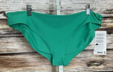 Athleta Women's Cloudbreak Rib Mid Rise Bikini Bottom Size XL New Green
